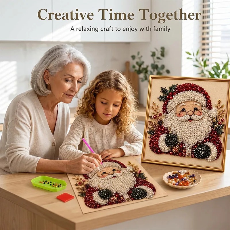 Resin Art Home Decor - Christmas Pearl Diamond Painting Art Set
