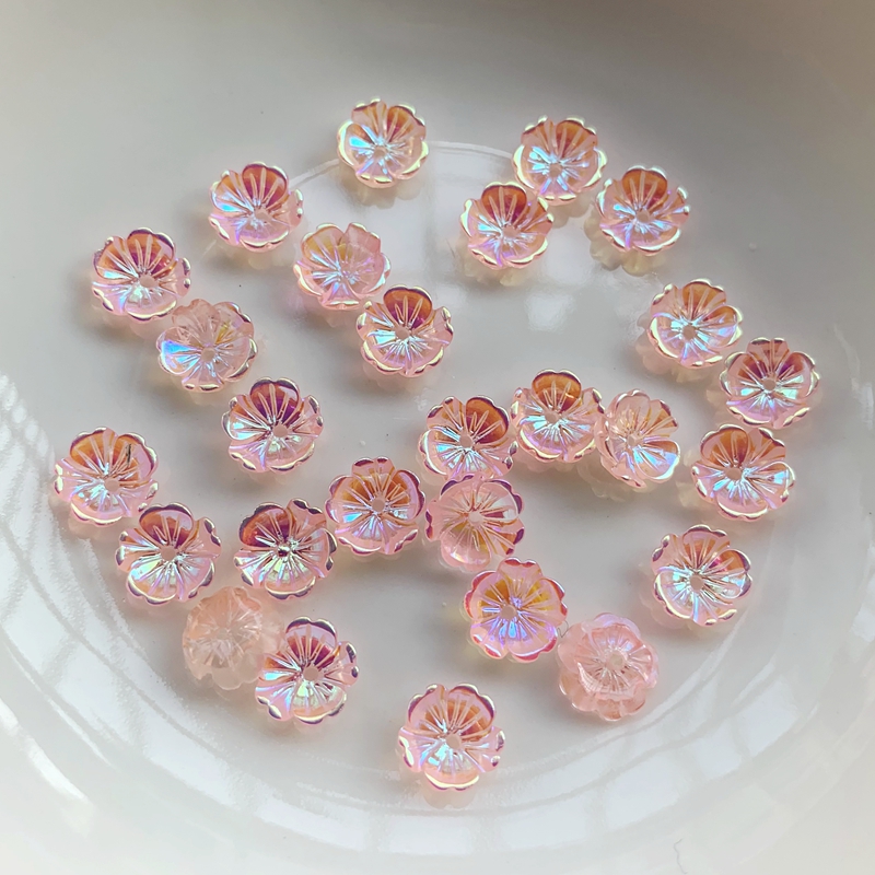 Resin Art Earrings Design - Hoa 8Mm Bông Tai Trang Sức