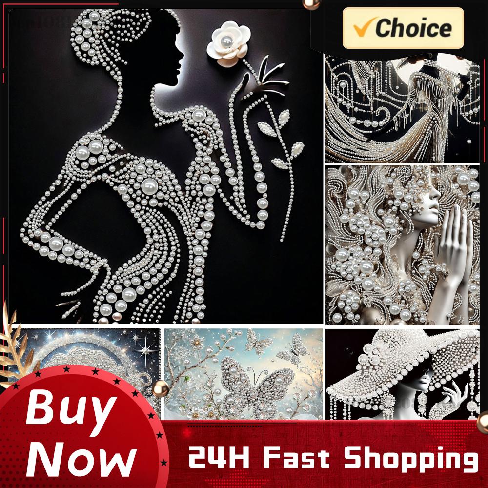 Resin Art Home Decor - DIY Ladies Pearl Diamond Painting Gem