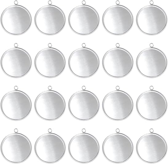 20 Pieces Stainless Steel Roun - đánh giá và giá Resin Art Diy