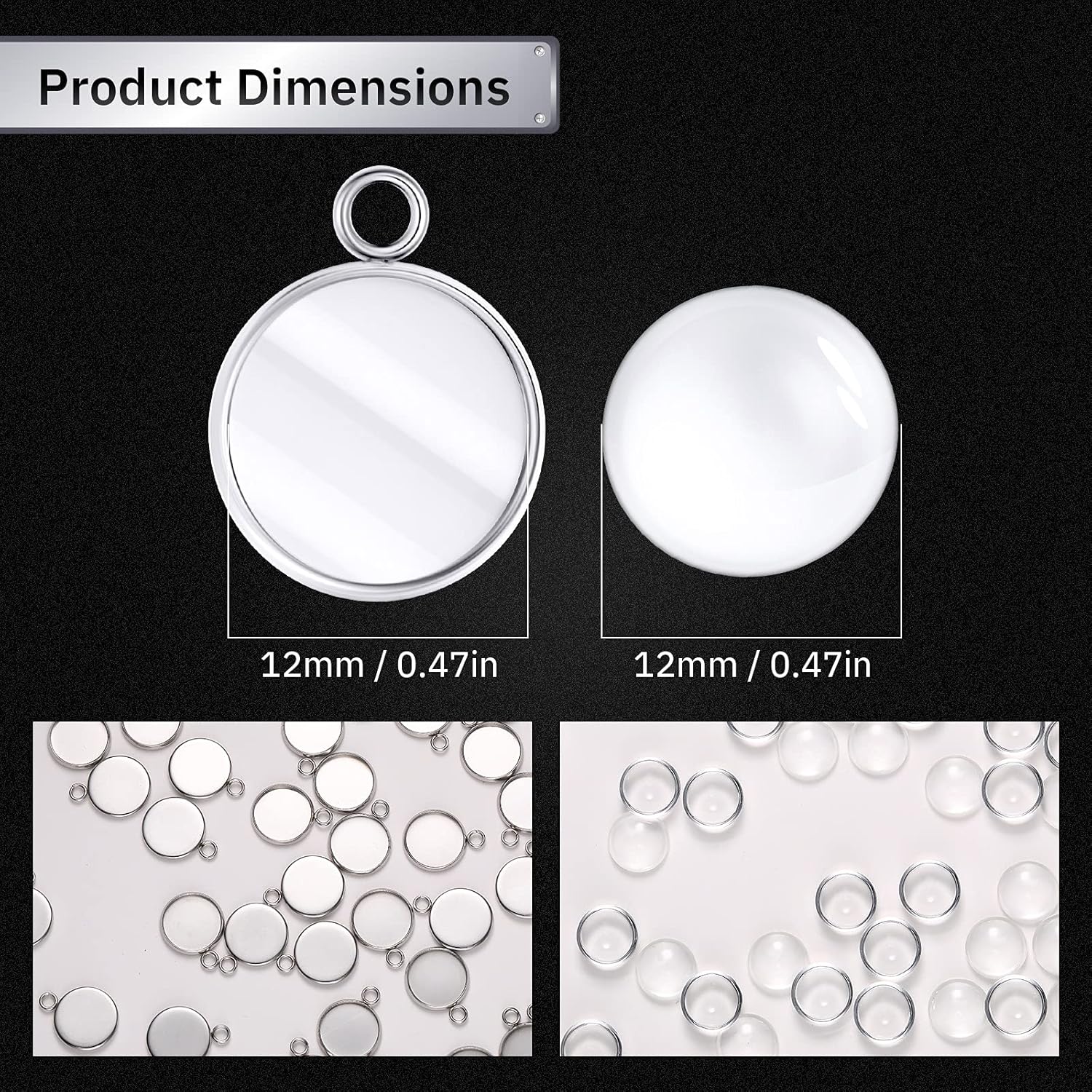 20 Pieces Stainless Steel Roun - đánh giá và giá Resin Art Diy