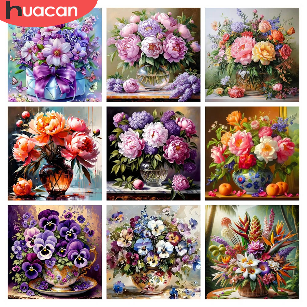 HUACAN 5D Diamond Mosaic Rose  - đánh giá và giá Resin Art Wallpaper