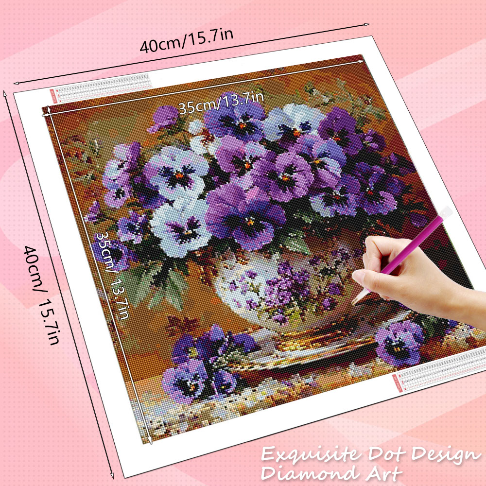 HUACAN 5D Diamond Mosaic Rose  - đánh giá và giá Resin Art Wallpaper