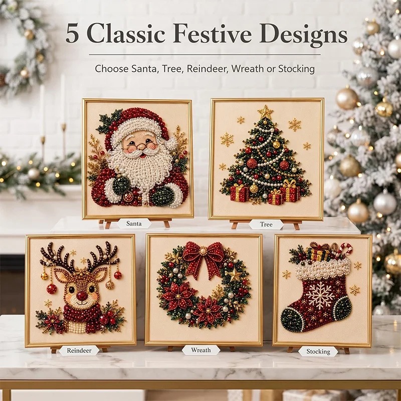 Christmas Pearl Diamond Painti - đánh giá và giá Resin Art Home Decor