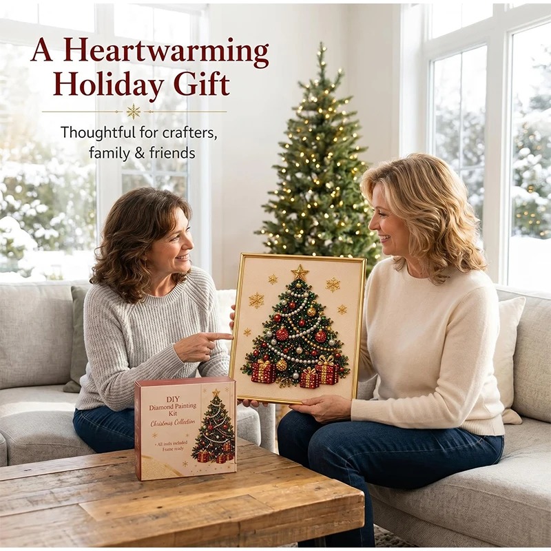 Christmas Pearl Diamond Painti - đánh giá và giá Resin Art Home Decor