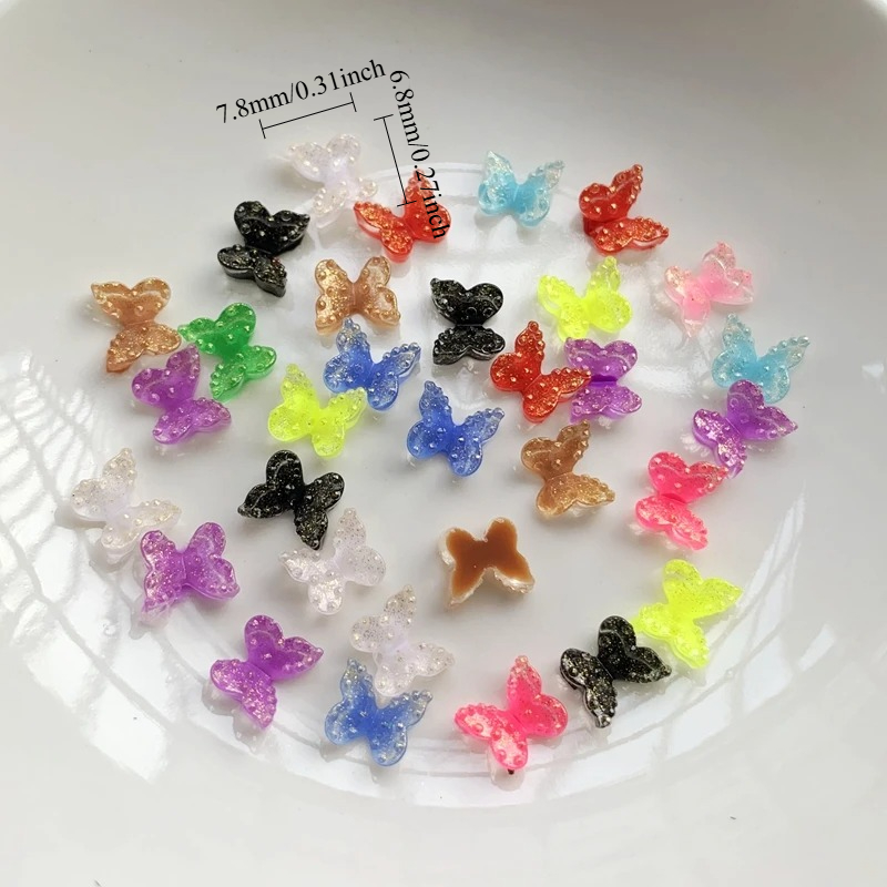 60pcs Butterfly shape 6.8*7.8m - đánh giá và giá Resin Art Earrings Design