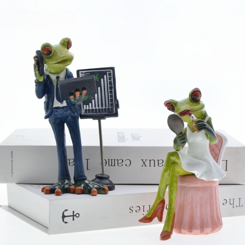 Business Couple Frog Resin Ani - đánh giá và giá Resin Art Business