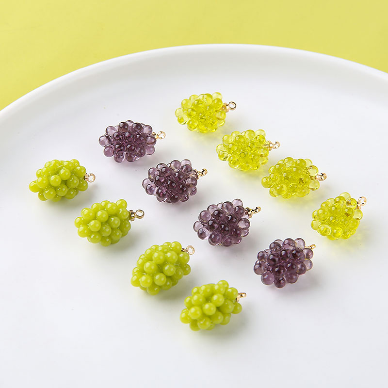 6pcs Cute Little Grapes Resin  - đánh giá và giá Resin Art Notes