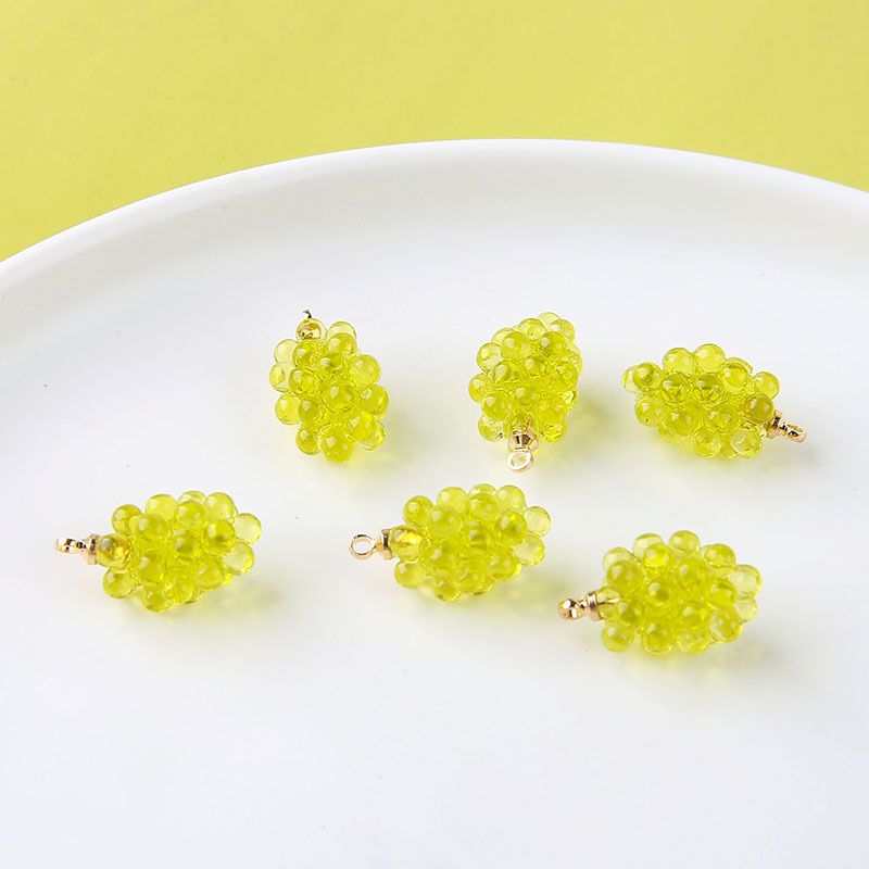 6pcs Cute Little Grapes Resin  - đánh giá và giá Resin Art Notes