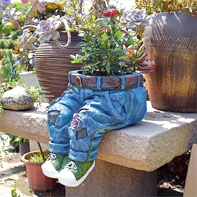 Resin Garden Denim Plant Pots  - đánh giá và giá Resin Artist