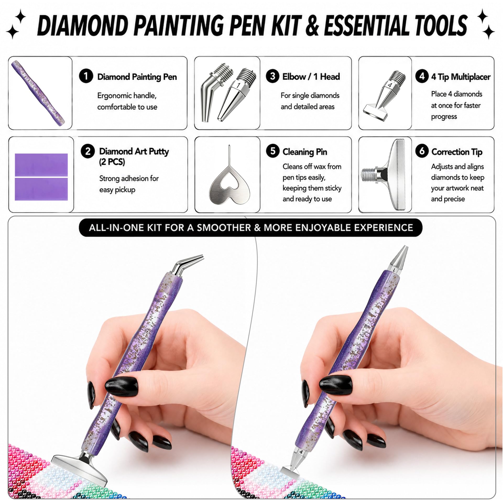 Diamond painting art pen, with - đánh giá và giá Resin Art Craft