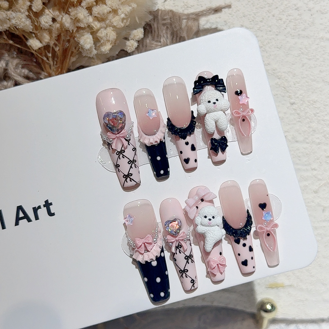 10PCS Black Lace Polka Dot Bal - đánh giá và giá Resin Art Diy