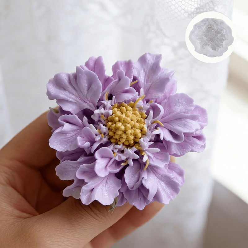 1 Dreamy Blue Potted Flower Si - đánh giá và giá Resin Artist