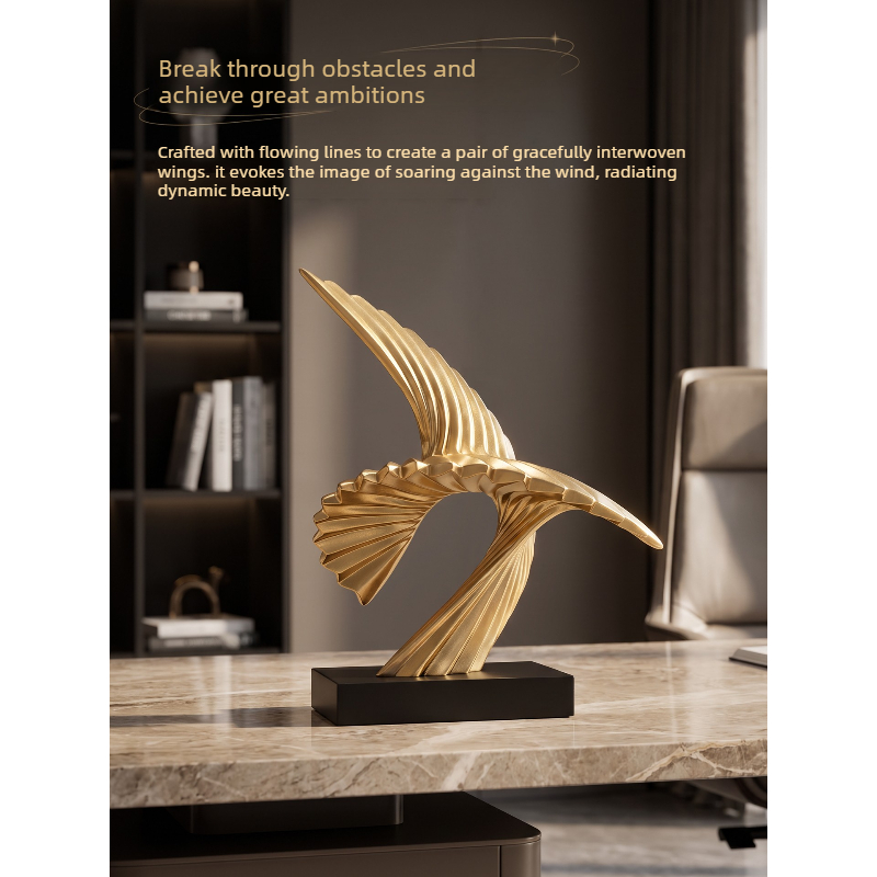 Abstract Golden Eagle Sculptur - đánh giá và giá Resin Art Business