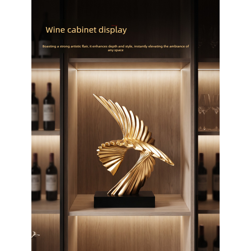 Abstract Golden Eagle Sculptur - đánh giá và giá Resin Art Business