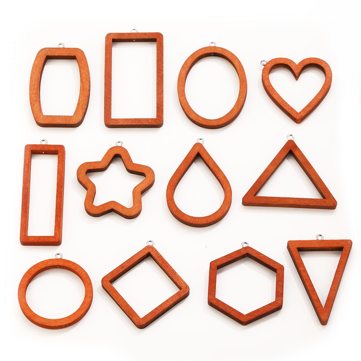 10PCS Triangle Rectangle Wood  - đánh giá và giá Resin Art Notes