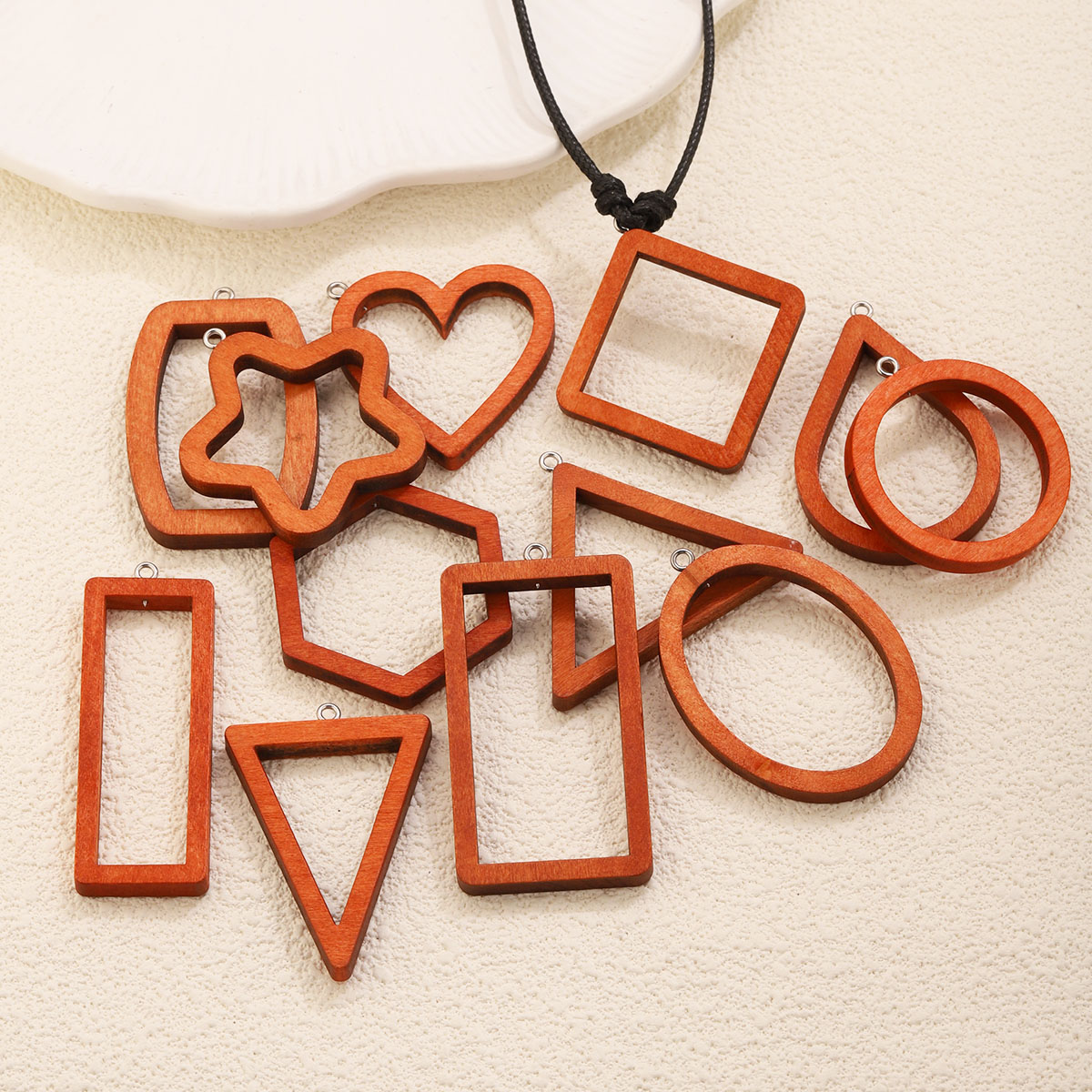 10PCS Triangle Rectangle Wood  - đánh giá và giá Resin Art Notes