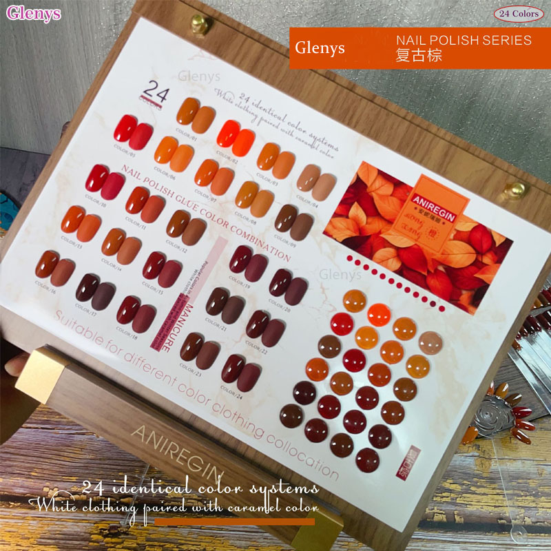 Vintage Brown 24 Color Nail Po - đánh giá và giá Resin Art Varnish