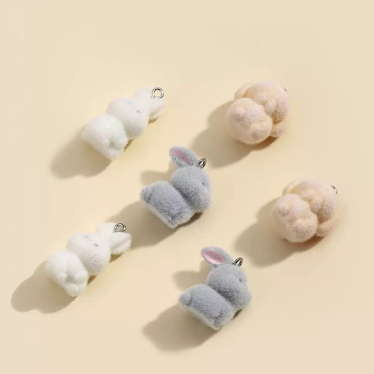 10pcs Flocking Little Rabbit R - đánh giá và giá Resin Art Notes