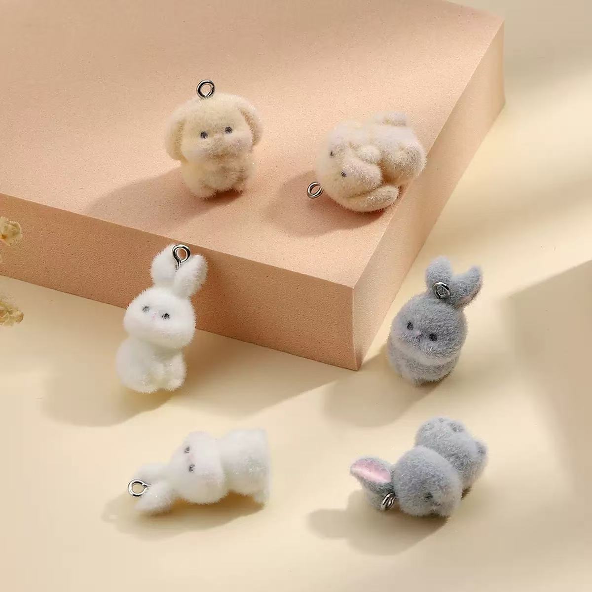 10pcs Flocking Little Rabbit R - đánh giá và giá Resin Art Notes