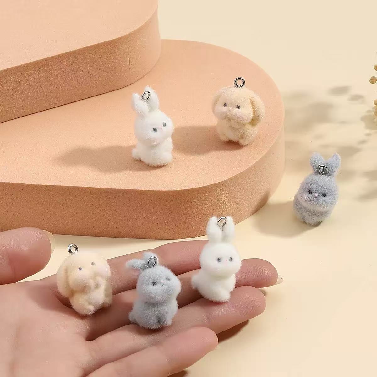 10pcs Flocking Little Rabbit R - đánh giá và giá Resin Art Notes