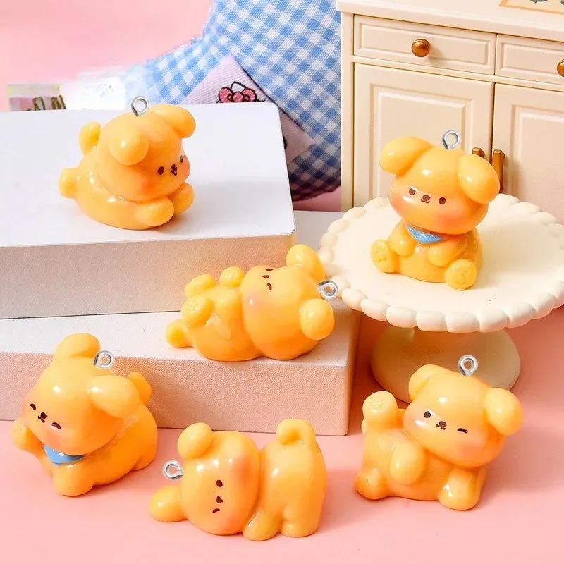 10Pcs Cute Cartoon Dog Acrylic - đánh giá và giá Resin Art Notes
