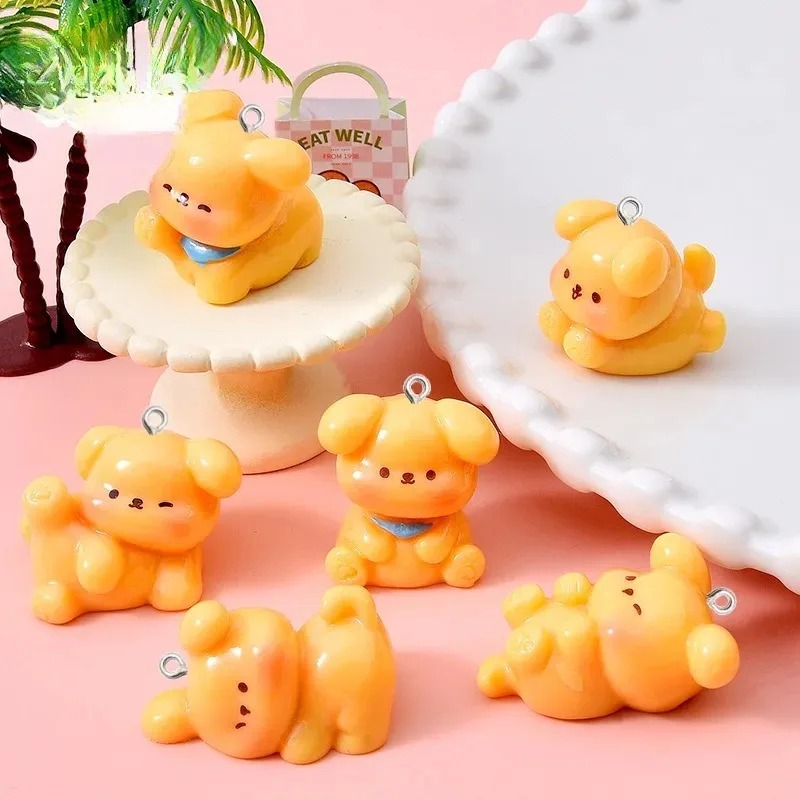 10Pcs Cute Cartoon Dog Acrylic - đánh giá và giá Resin Art Notes