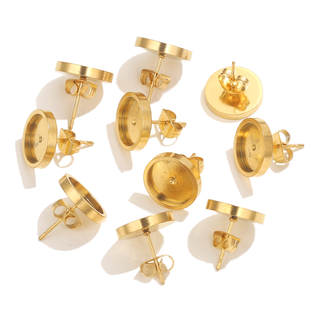 10pcs Stainless Steel Gold Ear - đánh giá và giá Resin Art Notes